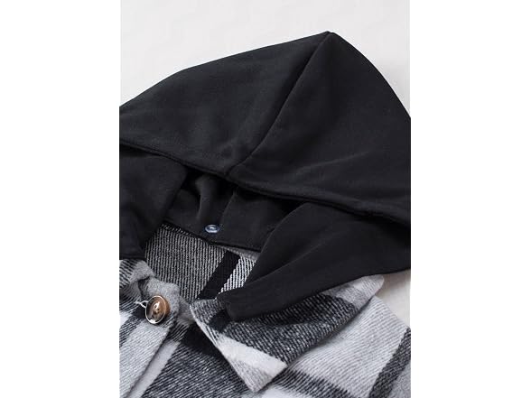Shewin Women (L) Button Shirt Flannel Jacket