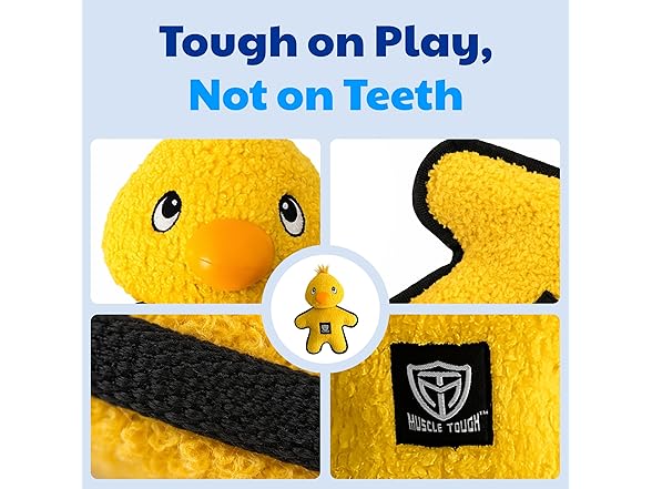 American Kennel Club Plush Dog Toy with Squeaker- Duck