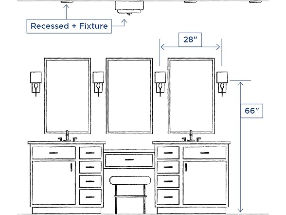 Inspire 3-Light Bath Vanity, Nickel