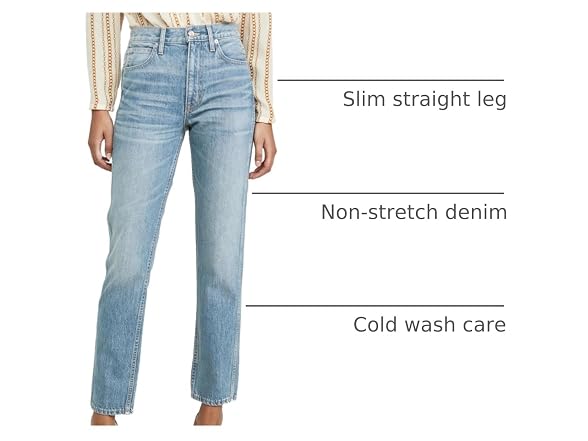 SLVRLAKE Women's Virginia Slim Jeans,