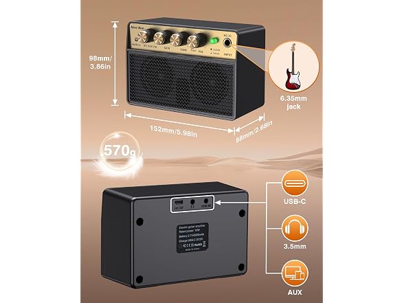 New Bee Guitar Amp Clean Drive 3.5mm