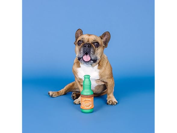 Fringe Studio Beer O'CLOCK Rubber Dog Toy