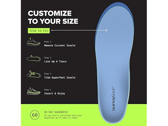 All-Purpose Support Medium Arch Insoles (M2.5-5 / W4.5-6)