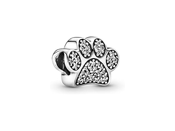 PANDORA Paw Prints Charm, Sterling Silver, Cubic Zirconia, O (Open Box)