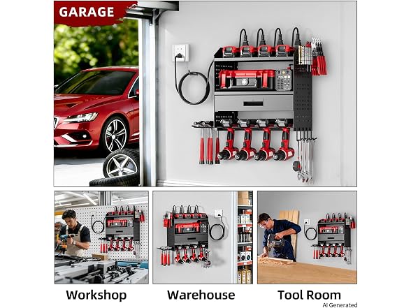 SEENWUUN Power Tool Organizer Mount