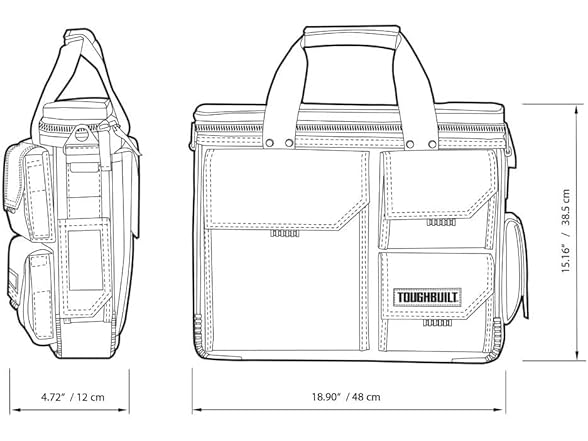 ToughBuilt TB-EL-1-M2 Quick Access Laptop Bag + Shou