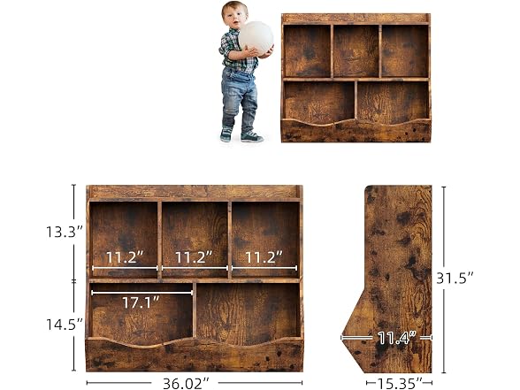 GAOMON Toy Bookshelf and Bookcase for Boys and Girls