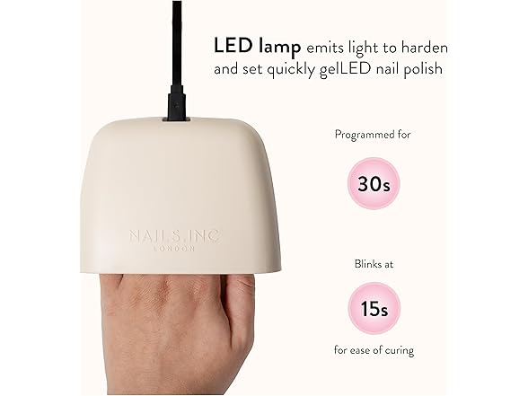 Nails Inc Nails Inc GelLED Portable LED Lamp, Cure
