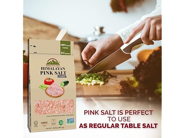 Himalayan Chef Pink Salt, Coarse Grain - 20 lb
