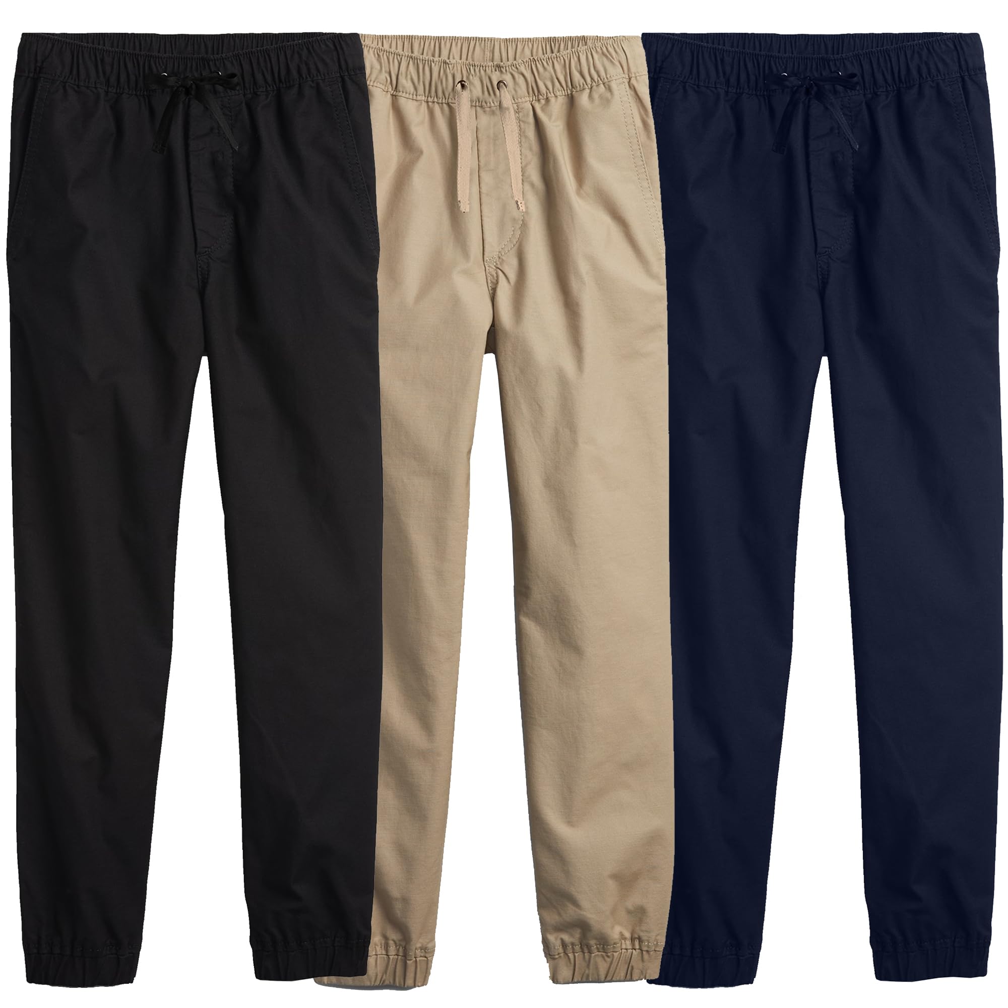 3PK Children's Classic Twill Joggers - Gallery 12