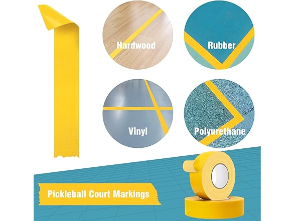 HolderProf Pickleball Court Tape 230FT