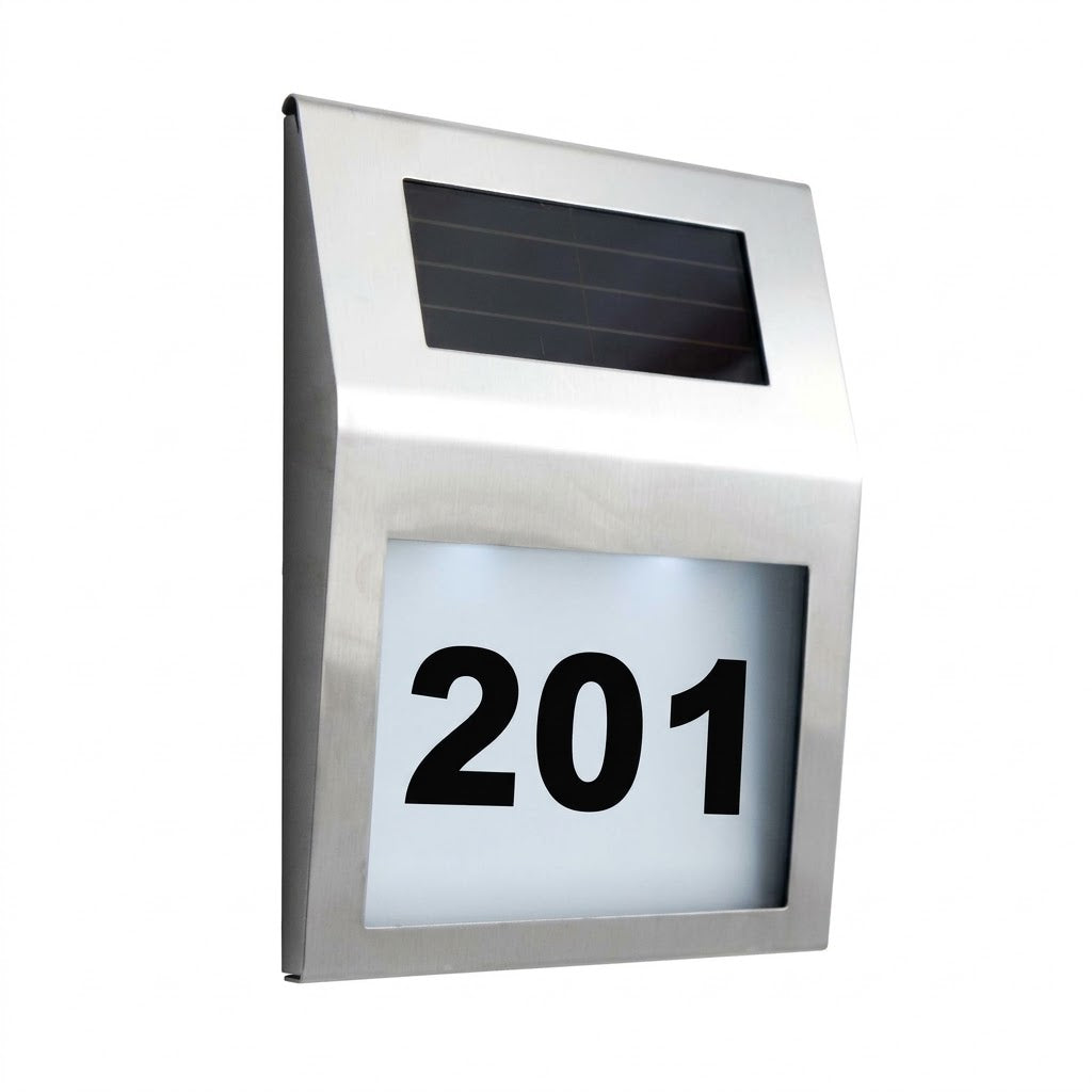 Solar Address Sign - Aluminum - Gallery 2