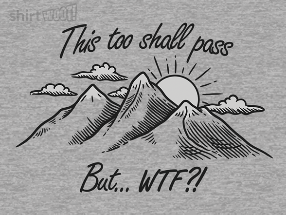 This Too Shall Pass but WTF?!