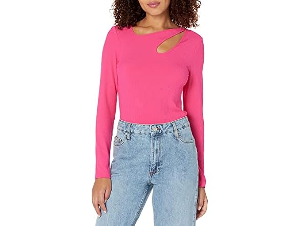 The Drop Women's Doug Cutout Knit Top