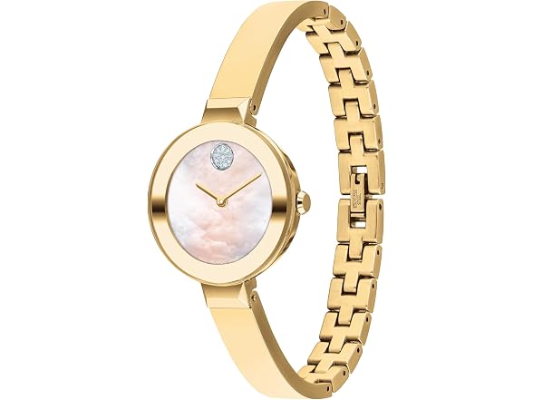 Movado Women's BOLD Crystal Accent and Pale Watch