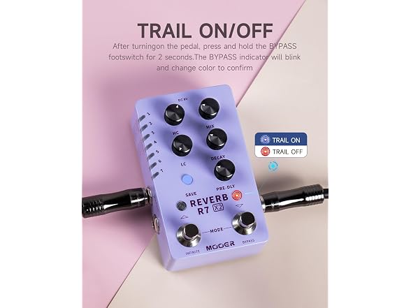 R7 X2 Stereo Multi Reverb Pedal