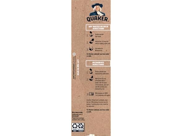 Quaker Instant Oatmeal, Organic Regular, 8 oz