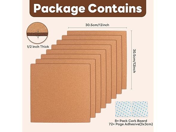 Corksidol Cork Board Tiles
