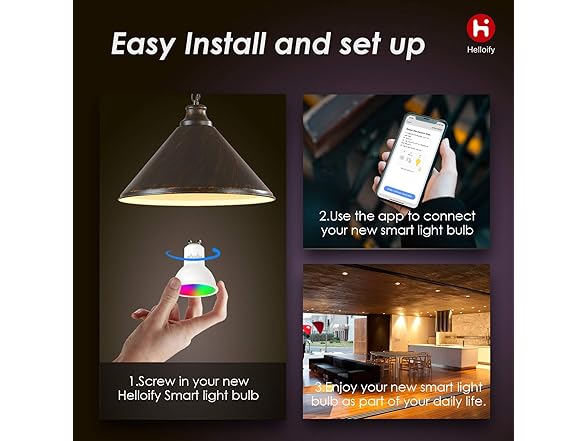 helloify GU10 LED Smart, 2 Pk