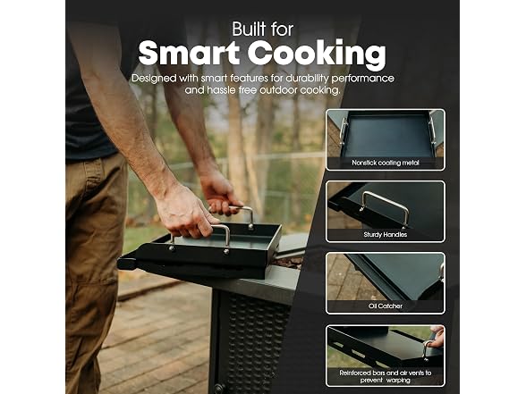 GasOne 17" Pre-Seasoned Non Stick Griddle