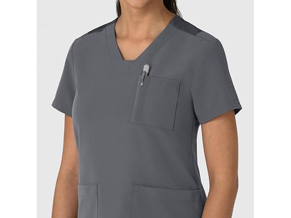 WonderWink (S) Flex-n-reach V-neck Scrub Top