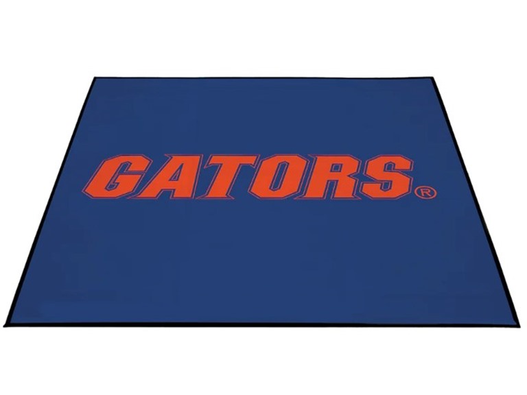 Smart Design Collegiate Tailgate Picnic Mat 9 x 9 Feet Outdoor Indoor Rug Carpet Officially Licensed Logo