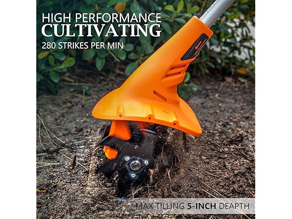 Ukoke CT1940 Cordless Tiller Cultivator 40V