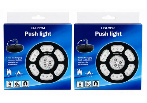2-Pack Magnetic Hanging 21 LED Ultra Bright Push Light - Gallery 3