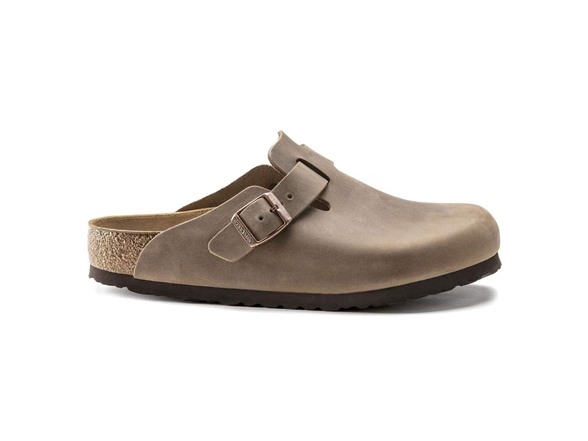 Birkenstock Unisex Boston Oiled Leather Tobacco Brown (38)