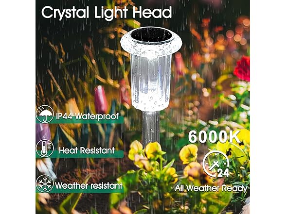 15 Pack Solar Stake Lights for Pathway