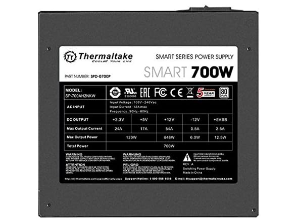 Thermaltake Smart 700W 80+ White PSU