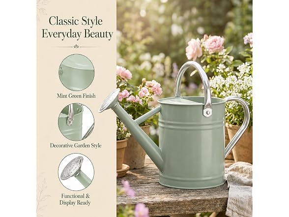 PHX Grove Metal Watering Can Sunflower