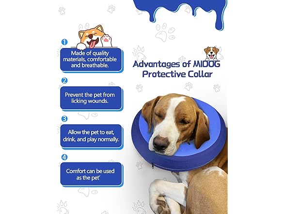Large Soft Inflatable Dog Cone