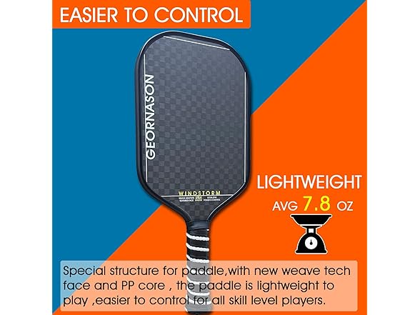 Pickleball Paddle Pro,Weave Graphite