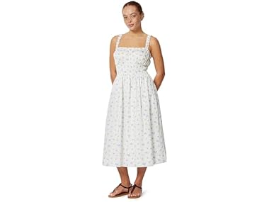 $11.99, Was $24.90, 51% Off! Amazon Essentials Women Woven Cotton Sateen Dress dealfomo