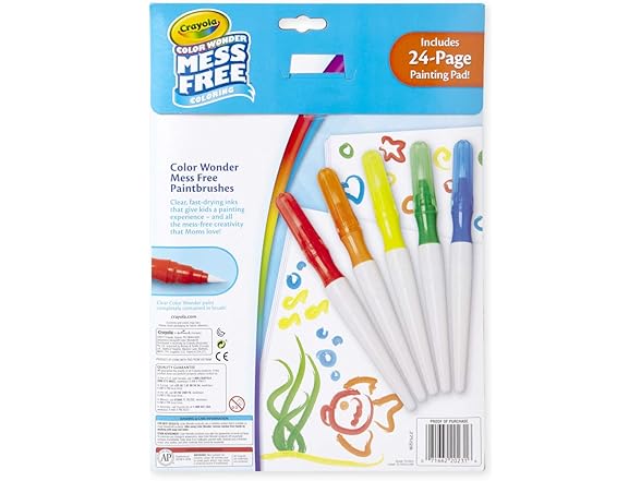 Crayola Color Wonder Paintbrush Pens & Paper