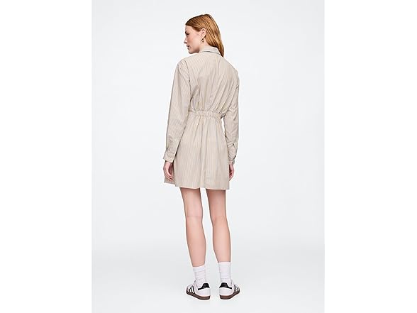 GAP Women Flare Mini Shirtdress Neutral