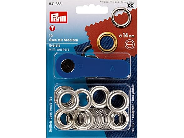 PRYM_541383-1 Eyelets with Washers,