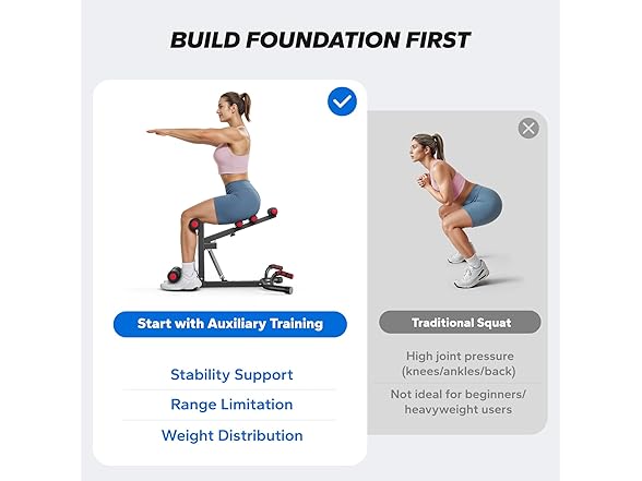 Black/Red Deep Squat Machine