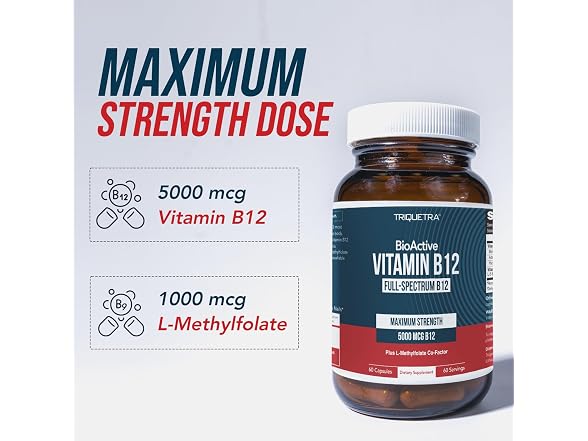 Triquetra Health BioActive Vitamin B12 5000mcg, 60 servin