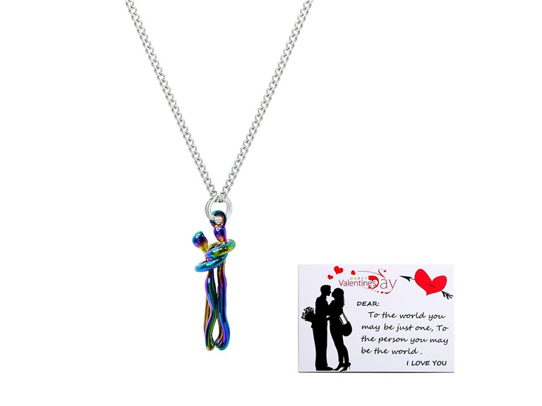 Taouzi Hug Necklace Couples Necklace