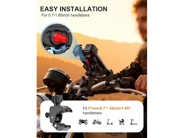 OYXVXYO Motorcycle Phone Handlebar Mount