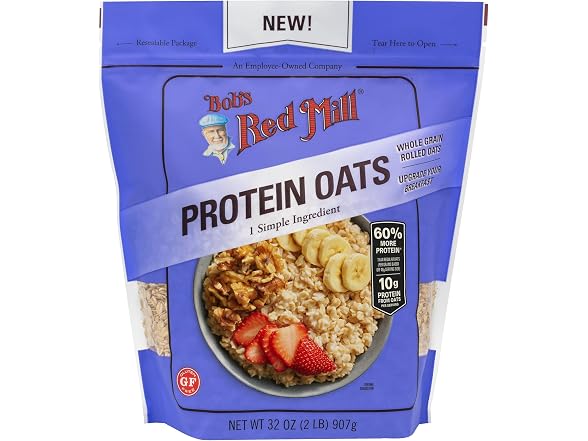 Bob's Red Mill High Protein Oats, 32oz (4 Pack)