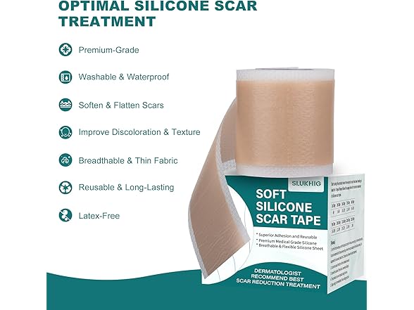 SLUKHIG Silicone Scar Tape For Scar Treatment