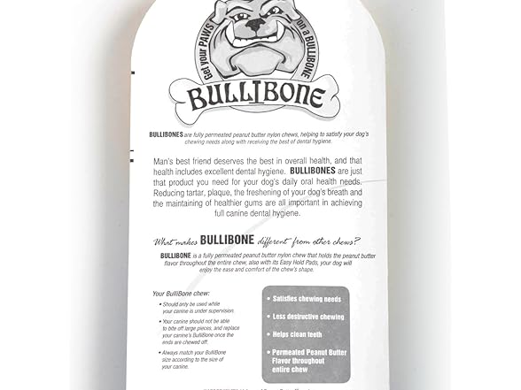Bullibone Bacon Oral Care Dog Chew