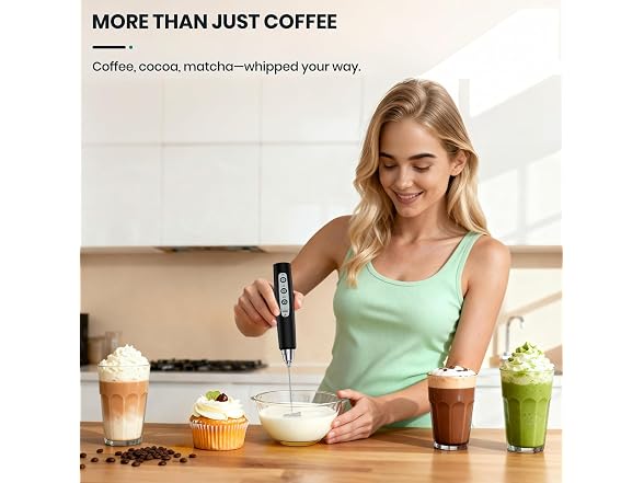 Milk Frother Handheld Rechargeable