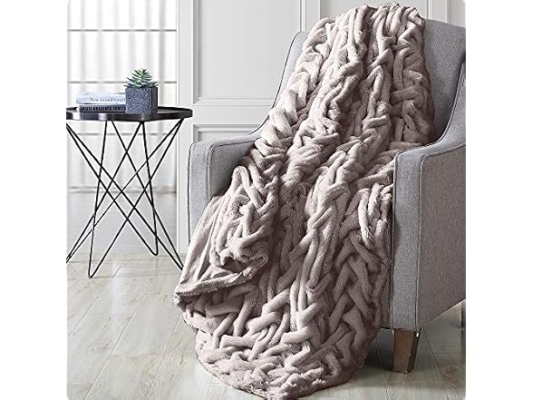 Modern Threads Faux Fur Throw Blanket
