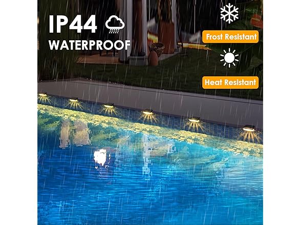 16 Pack Solar Step Lights (RGB)