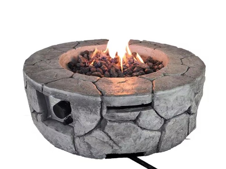 Tunearary Gray 28" Concrete Fire Pit