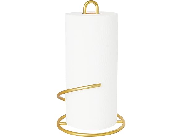 Spectrum Euro Gold Paper Towel Holder Countertop Kitchen Organizer 